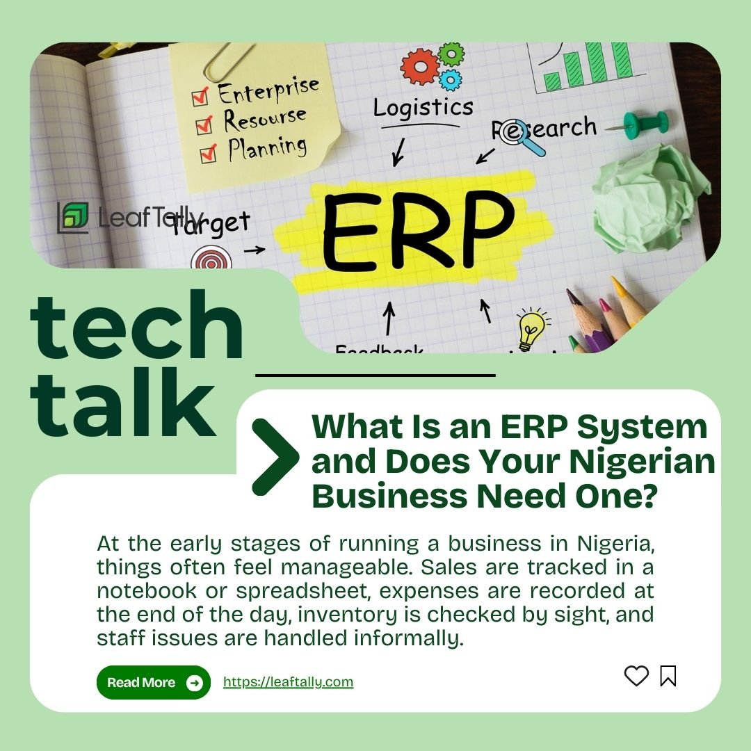 ERP system for small business